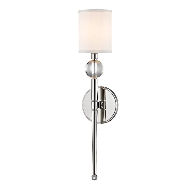 Hudson Valley Canada - One Light Wall Sconce - Rockland - Polished Nickel- Union Lighting Luminaires Decor