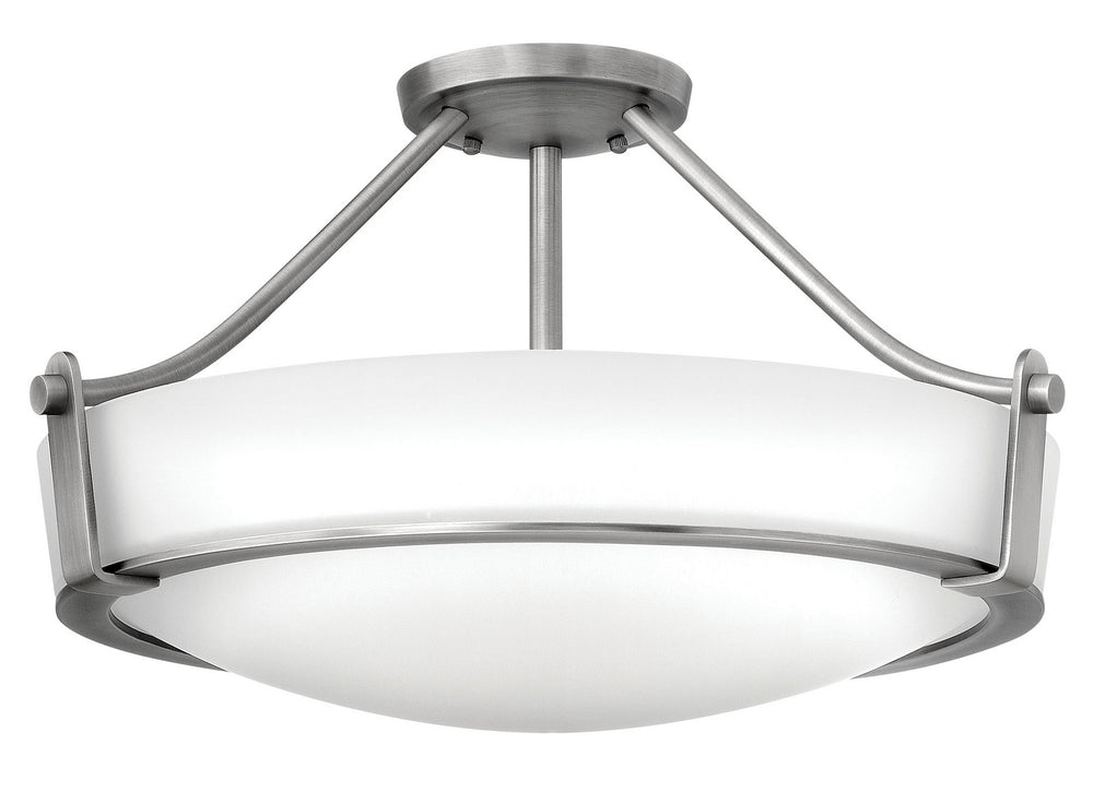 Hinkley Canada - LED Semi-Flush Mount - Hathaway - Antique Nickel- Union Lighting Luminaires Decor