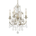 Crystorama - Four Light Mini Chandelier - Regis - Olde Silver- Union Lighting Luminaires Decor