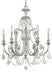 Crystorama - Six Light Chandelier - Regis - Olde Silver- Union Lighting Luminaires Decor