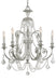 Crystorama - Six Light Chandelier - Regis - Olde Silver- Union Lighting Luminaires Decor