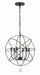 Crystorama - Six Light Chandelier - Solaris - English Bronze- Union Lighting Luminaires Decor