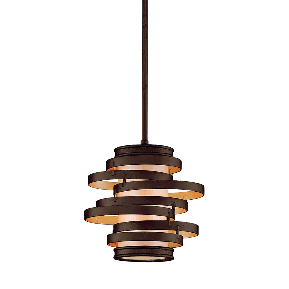 Corbett Lighting Canada - One Light Pendant - Vertigo - Bronze And Gold Leaf- Union Lighting Luminaires Decor