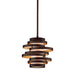 Corbett Lighting Canada - One Light Pendant - Vertigo - Bronze And Gold Leaf- Union Lighting Luminaires Decor