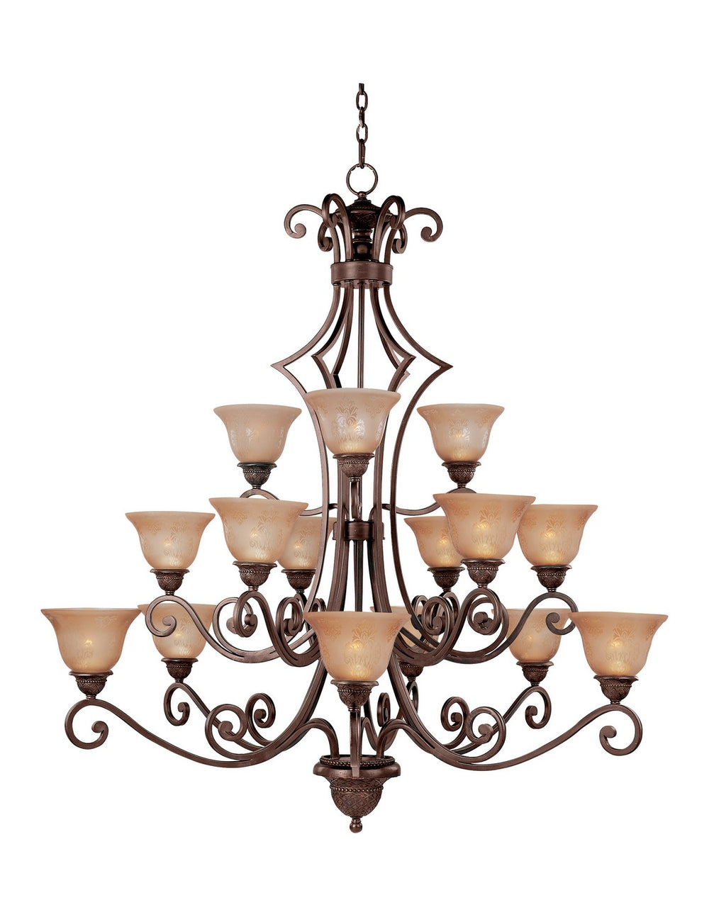 Maxim - 15 Light Chandelier - Symphony - Oil Rubbed Bronze- Union Lighting Luminaires Decor