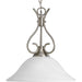 Progress Canada - One Light Pendant - Alabaster Glass - Brushed Nickel- Union Lighting Luminaires Decor