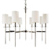 Hudson Valley Canada - Eight Light Chandelier - Amherst - Polished Nickel- Union Lighting Luminaires Decor