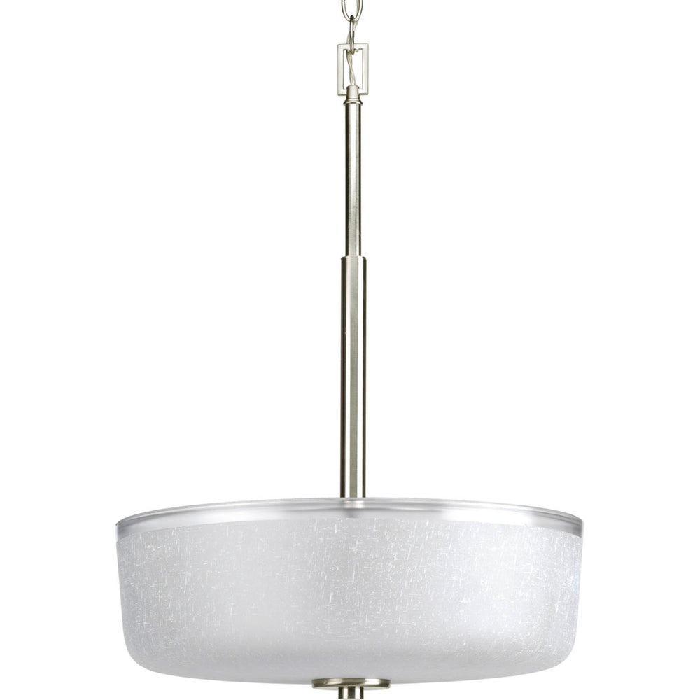 Progress Canada - Three Light Foyer Pendant - Alexa - Brushed Nickel- Union Lighting Luminaires Decor