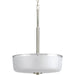 Progress Canada - Three Light Foyer Pendant - Alexa - Brushed Nickel- Union Lighting Luminaires Decor