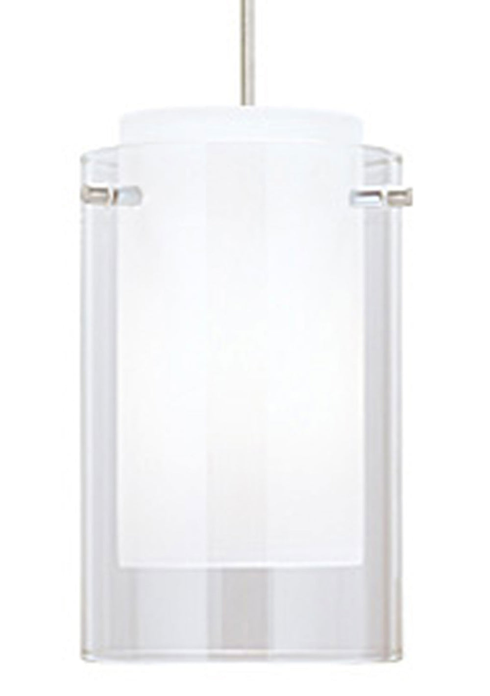 Visual Comfort Modern - One Light Pendant - Echo - Satin Nickel- Union Lighting Luminaires Decor