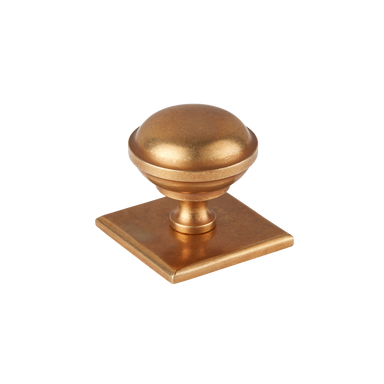 Armac_Martin_Queslett_Knob_Square_Backplate_Aged_Copper