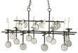 Currey and Company - Eight Light Chandelier - Sethos - Old Iron- Union Lighting Luminaires Decor