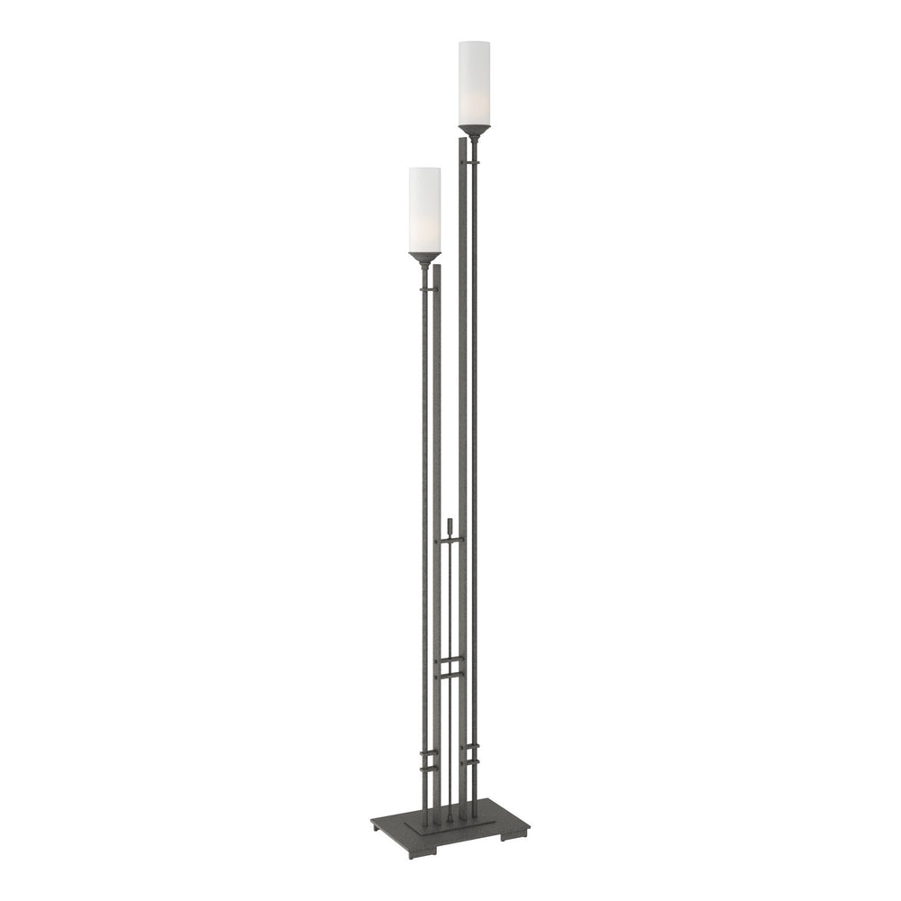 Hubbardton Forge - Two Light Floor Lamp - Metra - Natural Iron- Union Lighting Luminaires Decor