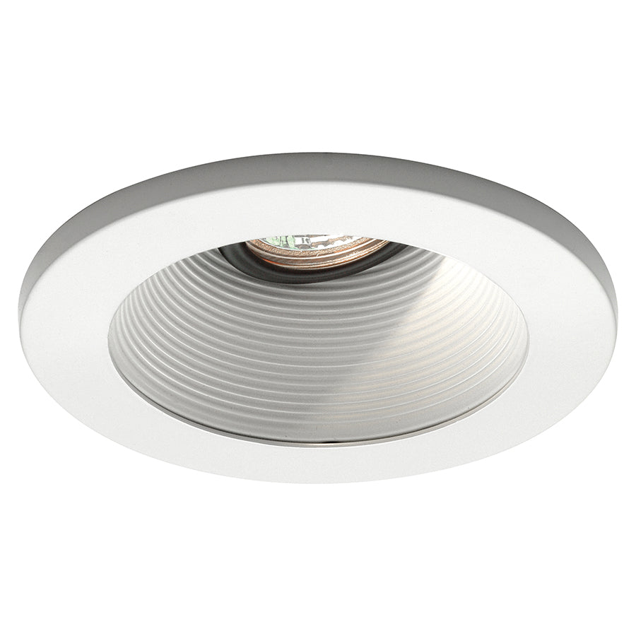 W.A.C. Canada - 4in Adjustable Step Baffle Trim - 4" Low Voltage - White/White- Union Lighting Luminaires Decor