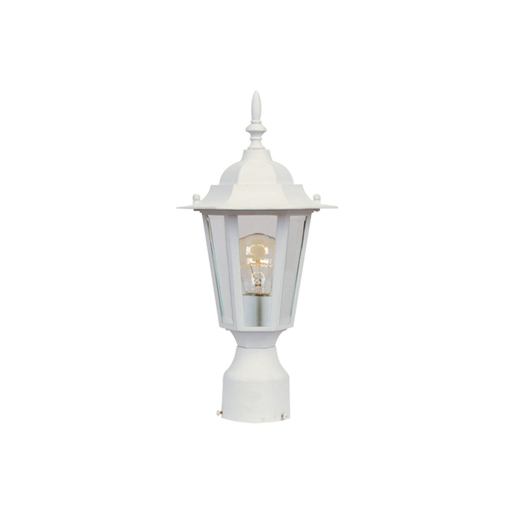 Maxim - One Light Outdoor Pole/Post Lantern - Builder Cast - White- Union Lighting Luminaires Decor