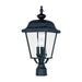 Maxim - Three Light Outdoor Pole/Post Lantern - Builder Cast - Black- Union Lighting Luminaires Decor