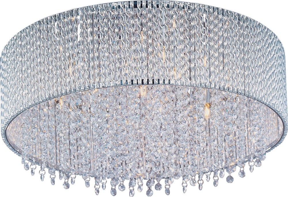 ET2 - LED Flush Mount - Spiral - Polished Chrome- Union Lighting Luminaires Decor