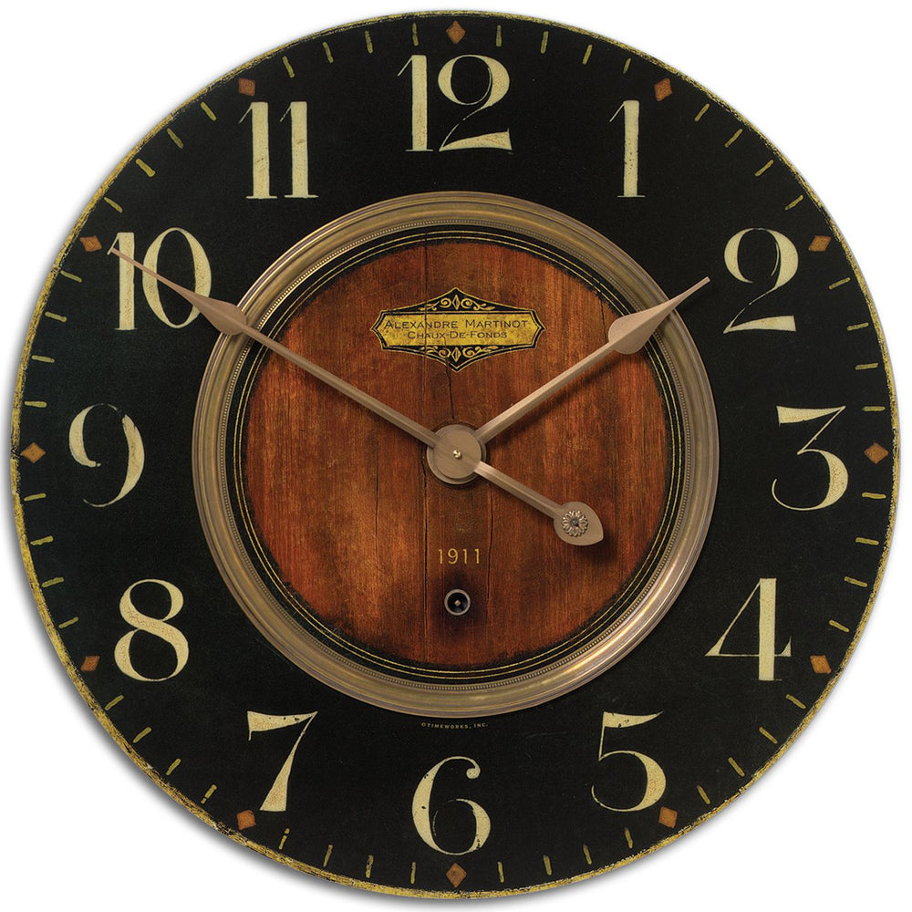 Uttermost - Wall Clock - Alexandre - Brass- Union Lighting Luminaires Decor