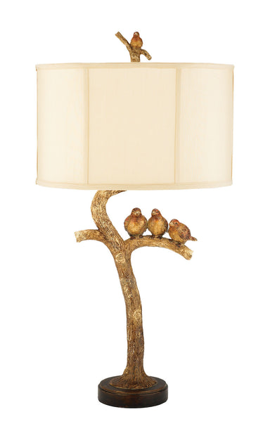 ELK Home - One Light Table Lamp - Three Bird Light - Gold Leaf- Union Lighting Luminaires Decor