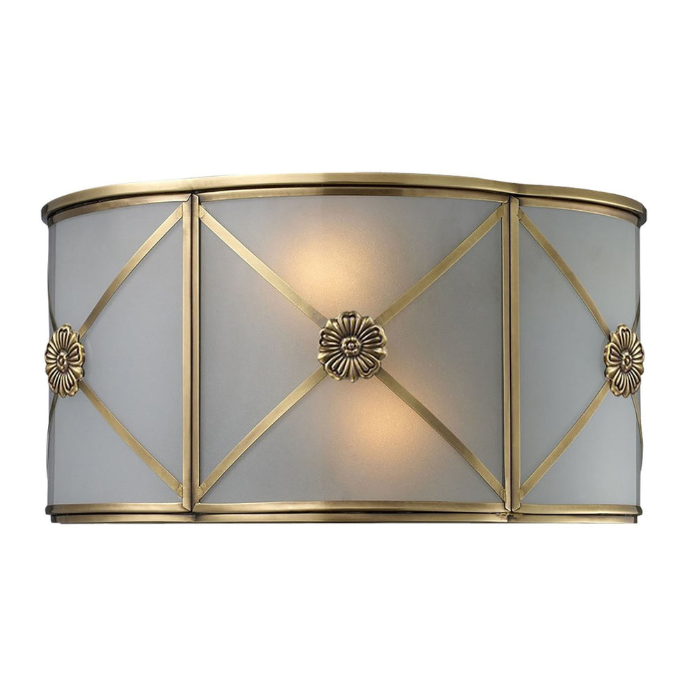 ELK Home - Two Light Wall Sconce - Preston - Brushed Brass- Union Lighting Luminaires Decor