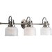 Progress Canada - Three Light Bath Bracket - Archie - Antique Nickel- Union Lighting Luminaires Decor