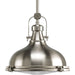 Progress Canada - One Light Pendant - Fresnel Pendant - Brushed Nickel- Union Lighting Luminaires Decor