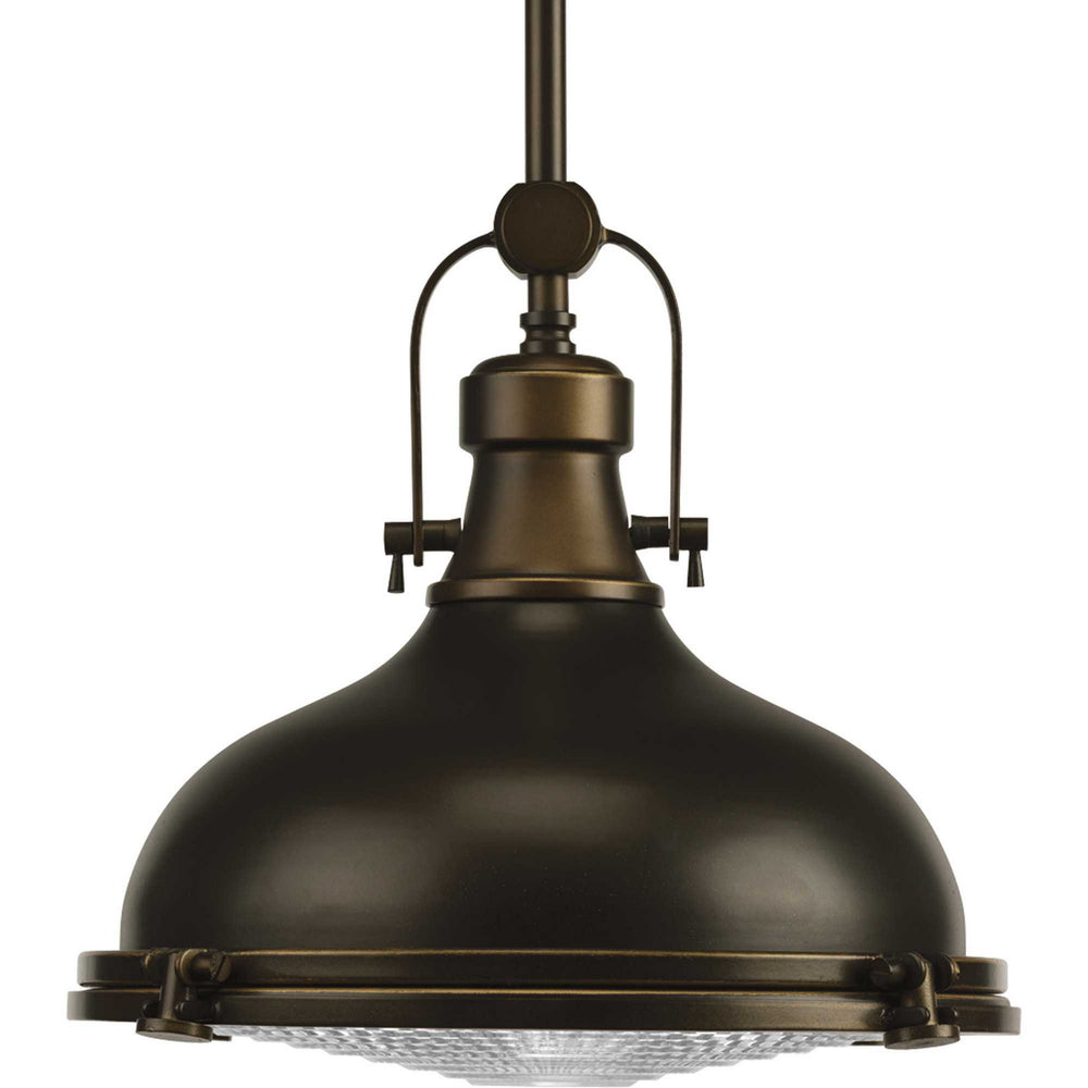 Progress Canada - One Light Pendant - Fresnel Pendant - Oil Rubbed Bronze- Union Lighting Luminaires Decor