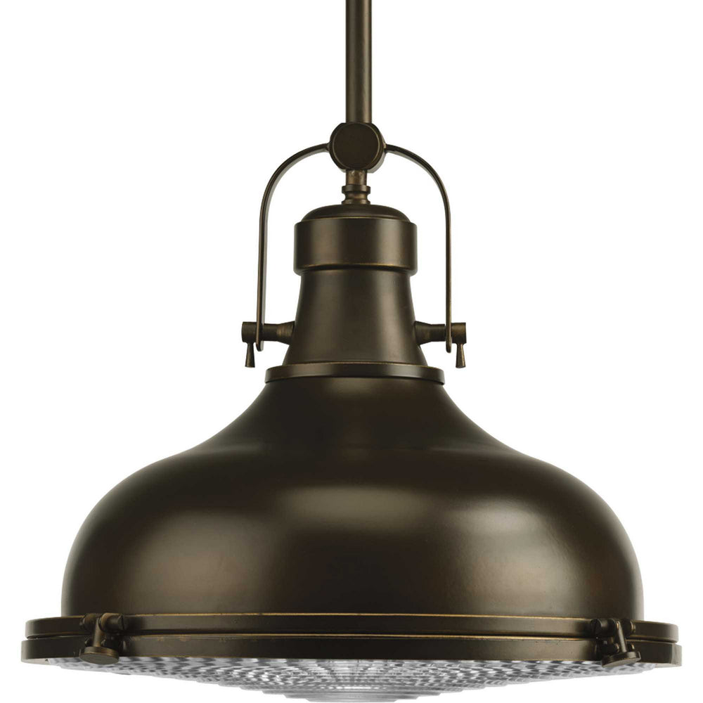 Progress Canada - One Light Pendant - Fresnel Pendant - Oil Rubbed Bronze- Union Lighting Luminaires Decor