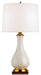 Currey and Company - One Light Table Lamp - Lynton Collection - Cream Crackle/Brass- Union Lighting Luminaires Decor