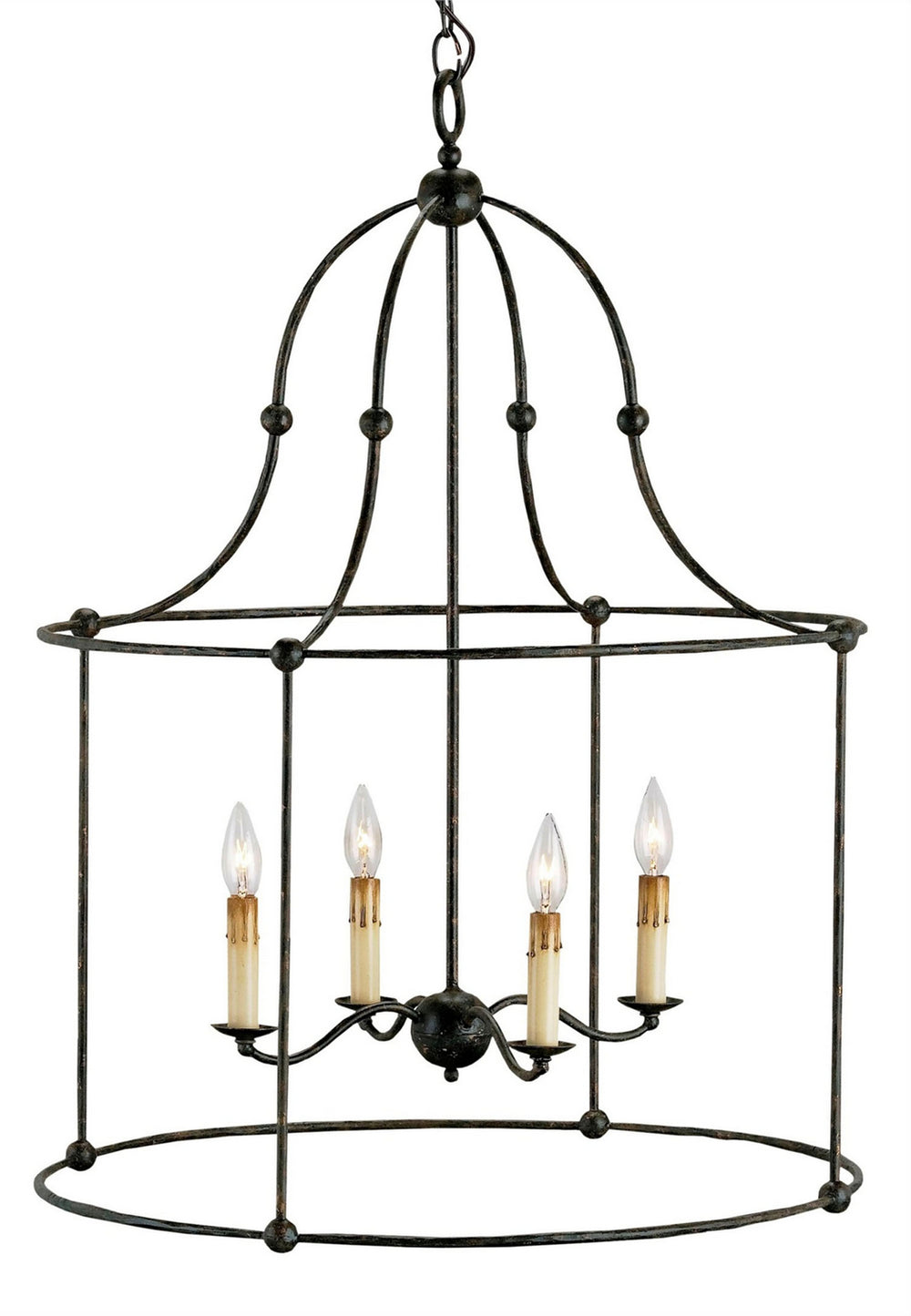 Currey and Company - Four Light Lantern - Fitzjames - Mayfair- Union Lighting Luminaires Decor