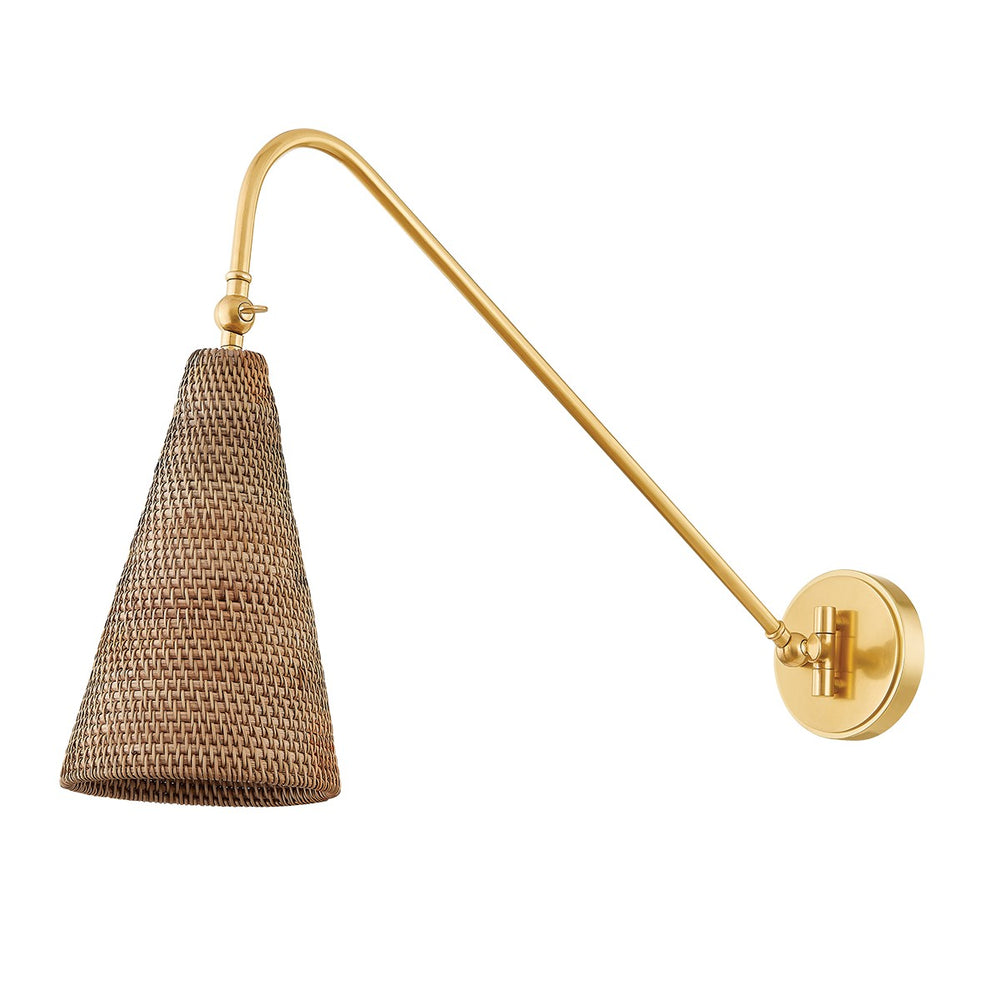 Hudson Valley Canada - One Light Wall Sconce - Averack - Aged Brass- Union Lighting Luminaires Decor