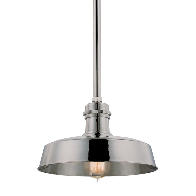 Hudson Valley Canada - One Light Pendant - Hudson Falls - Polished Nickel- Union Lighting Luminaires Decor