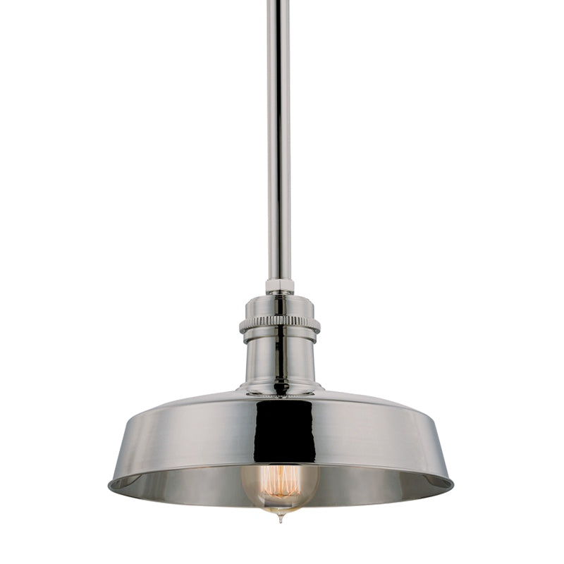 Hudson Valley Canada - One Light Pendant - Hudson Falls - Polished Nickel- Union Lighting Luminaires Decor
