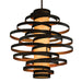Corbett Lighting Canada - Three Light Chandelier - Vertigo - Bronze And Gold Leaf- Union Lighting Luminaires Decor
