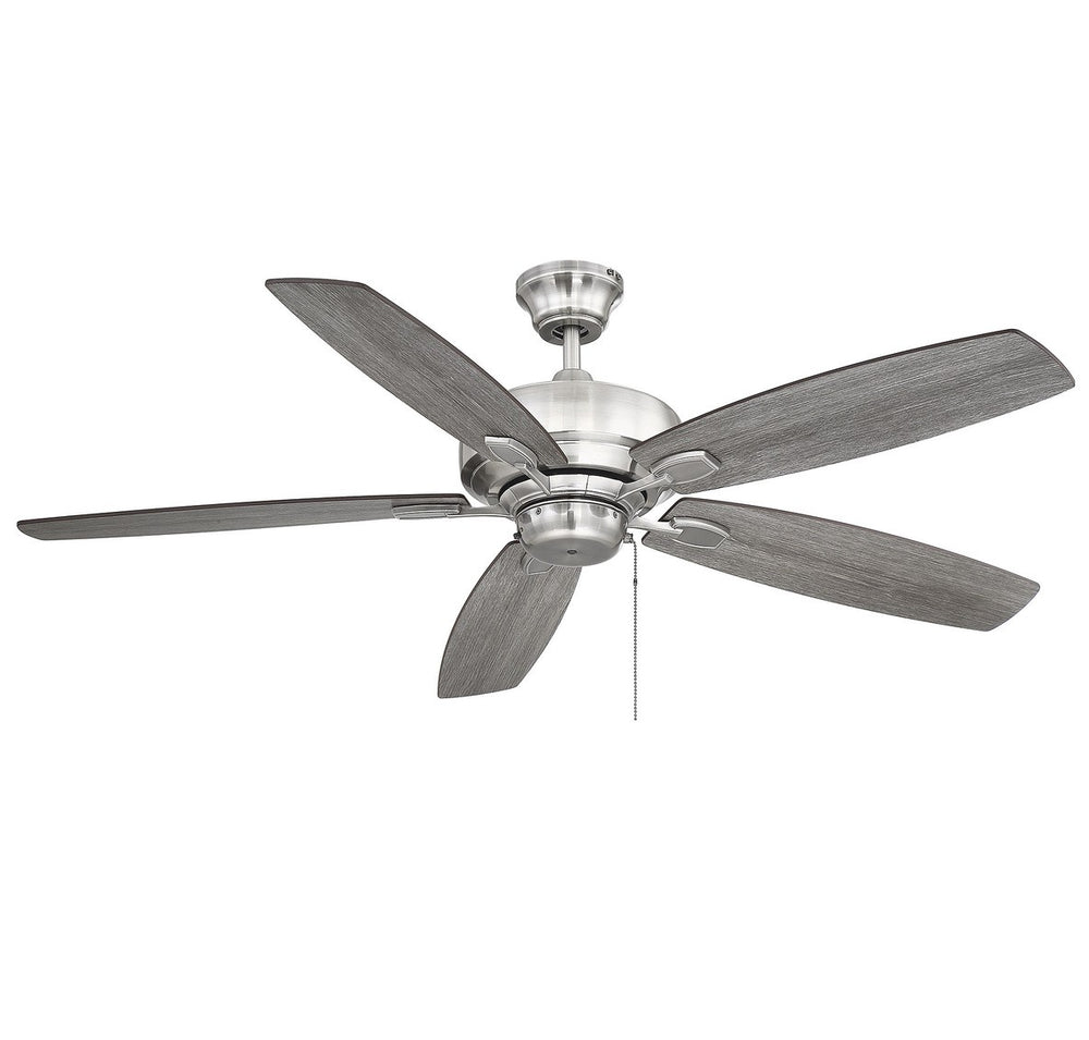 Meridian - 52" Ceiling Fan - Wind Star - Brushed Pewter- Union Lighting Luminaires Decor