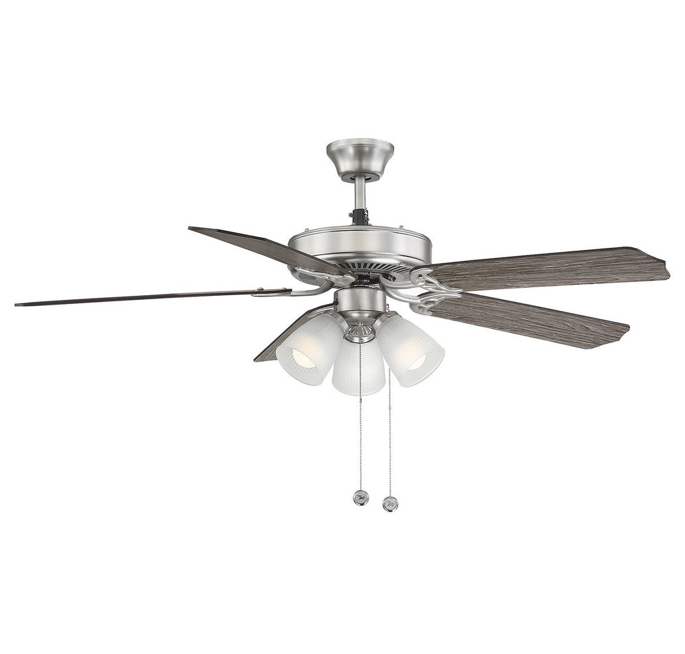 Meridian - 52" Ceiling Fan - First Value - Brushed Nickel- Union Lighting Luminaires Decor