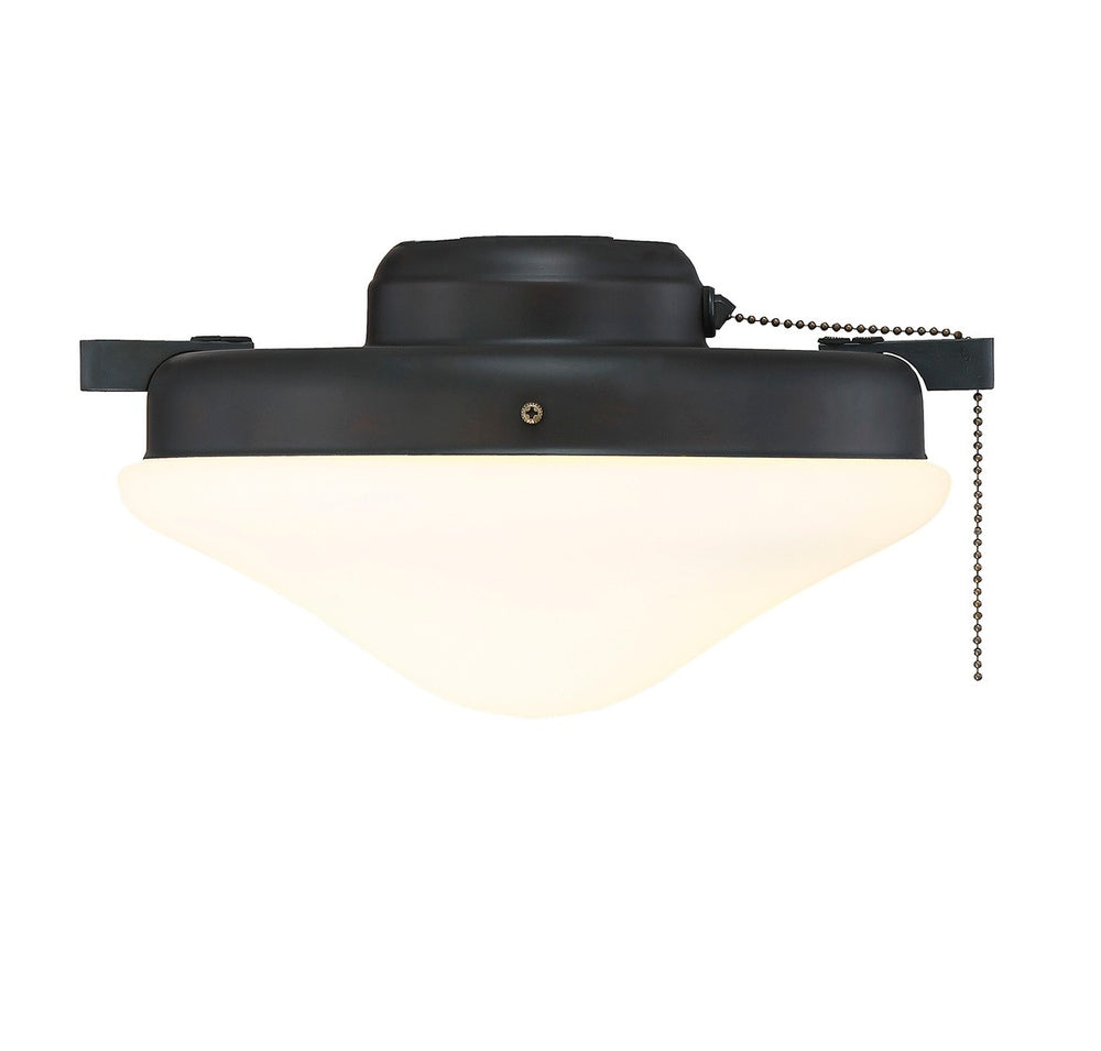 Meridian - Two Light Fan Light Kit - Crimson - Oil Rubbed Bronze- Union Lighting Luminaires Decor