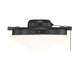 Meridian - Two Light Fan Light Kit - Crimson - Matte Black- Union Lighting Luminaires Decor