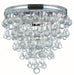 Crystorama - Three Light Flush Mount - Calypso - Polished Chrome- Union Lighting Luminaires Decor