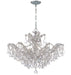 Crystorama - Six Light Chandelier - Maria Theresa - Polished Chrome- Union Lighting Luminaires Decor