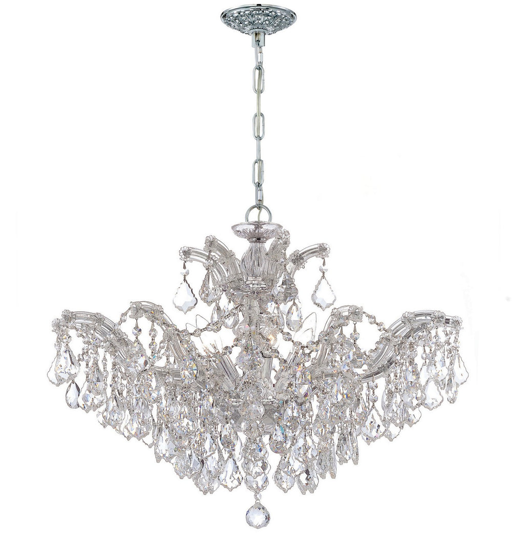 Crystorama - Six Light Chandelier - Maria Theresa - Polished Chrome- Union Lighting Luminaires Decor