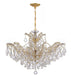 Crystorama - Six Light Chandelier - Maria Theresa - Gold- Union Lighting Luminaires Decor
