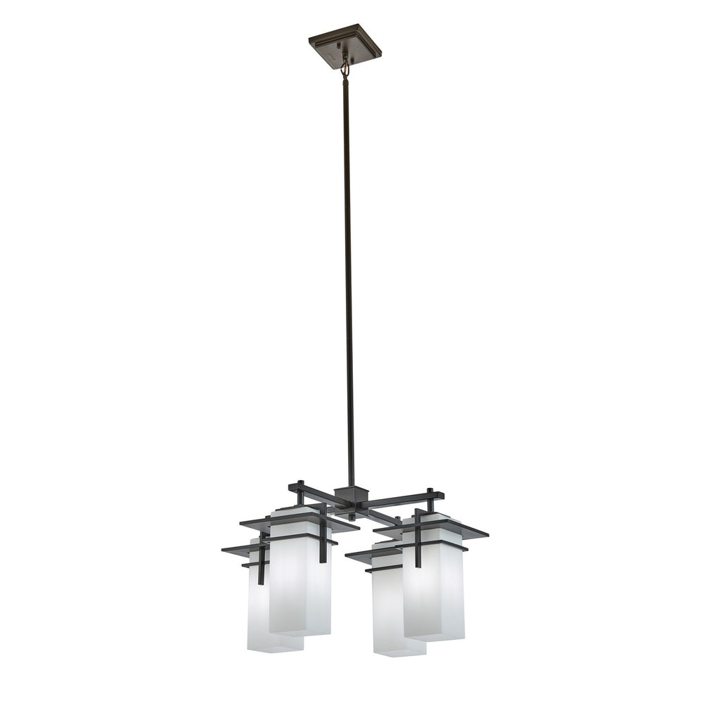 Kichler Canada - Four Light Outdoor Chandelier - Caterham - Olde Bronze- Union Lighting Luminaires Decor