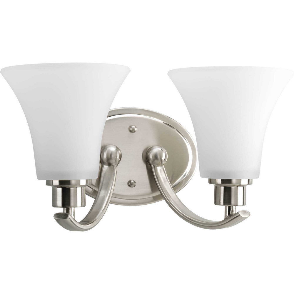 Progress Canada - Two Light Bath Bracket - Joy - Brushed Nickel- Union Lighting Luminaires Decor