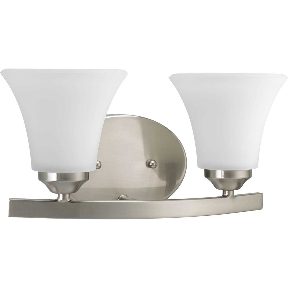 Progress Canada - Two Light Bath Bracket - Adorn - Brushed Nickel- Union Lighting Luminaires Decor