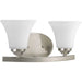 Progress Canada - Two Light Bath Bracket - Adorn - Brushed Nickel- Union Lighting Luminaires Decor
