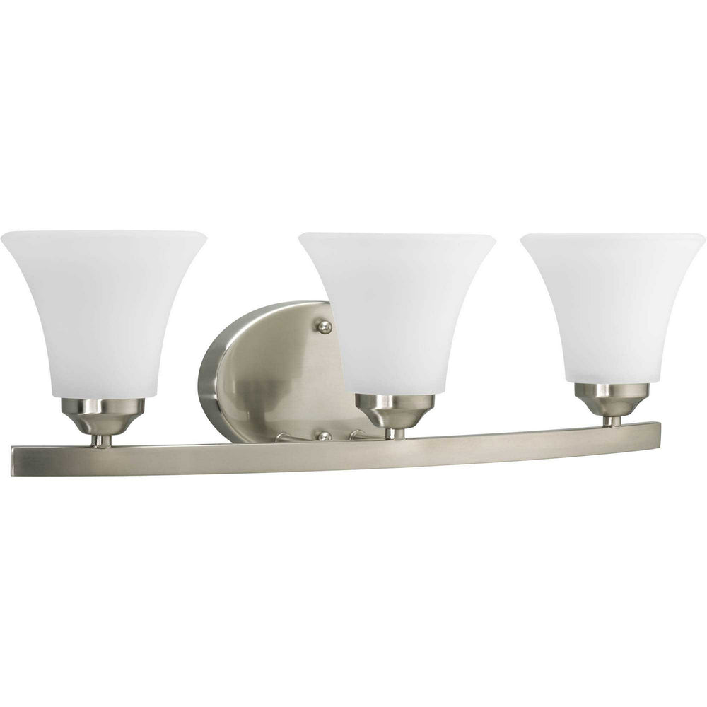 Progress Canada - Three Light Bath Bracket - Adorn - Brushed Nickel- Union Lighting Luminaires Decor