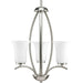 Progress Canada - Three Light Foyer Pendant - Joy - Brushed Nickel- Union Lighting Luminaires Decor