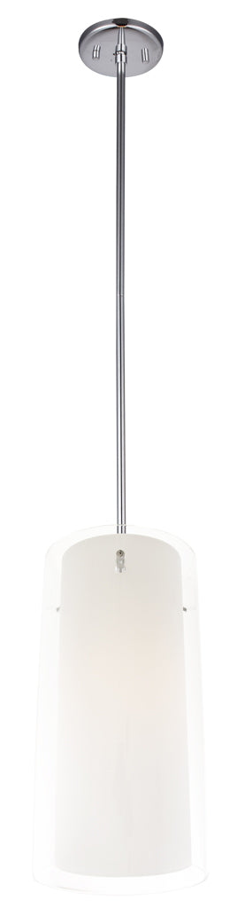 DVI Canada - One Light Mini-Pendant - Essex - Chrome w/Half Opal Glass- Union Lighting Luminaires Decor