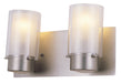 DVI Canada - Two Light Vanity - Essex - Buffed Nickel w/Half Opal Glass- Union Lighting Luminaires Decor